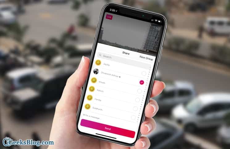 How to Share Live Videos on Instagram Direct on iPhone