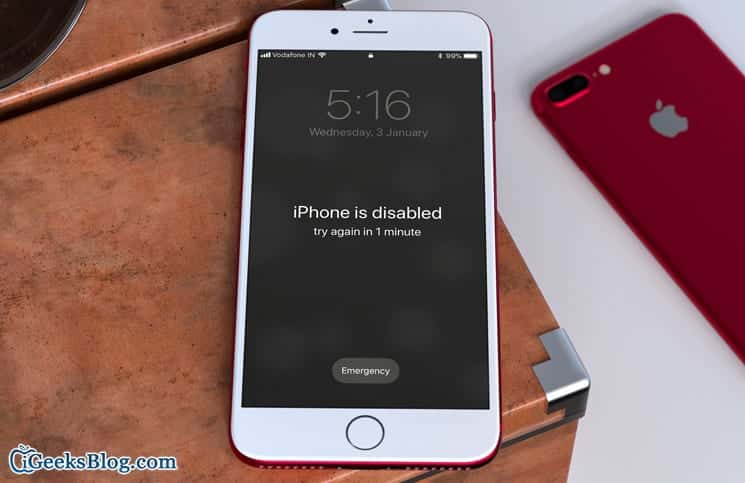 iPhone is Disabled