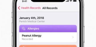 iPhone X health records ios113