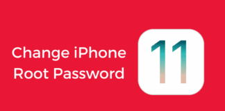 change iphone root password 1