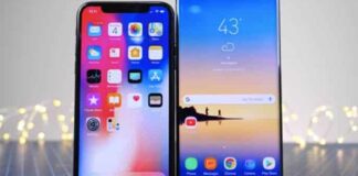 Samsung Galaxy S9 and iPhone X