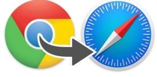Chrome to safari