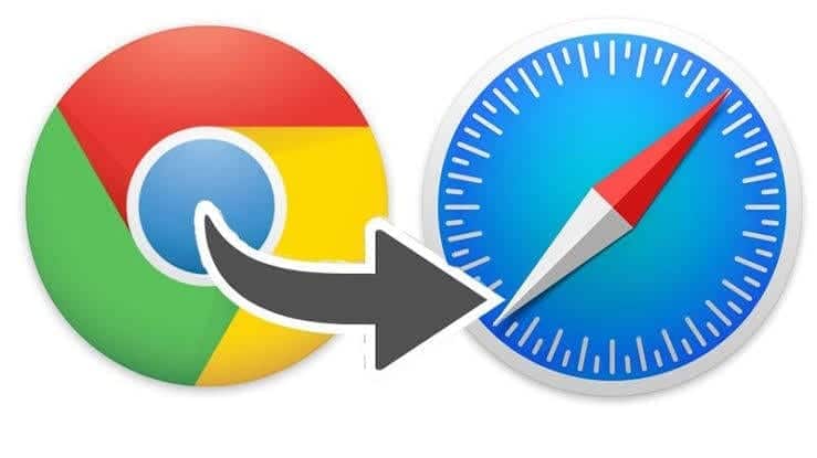Chrome to safari