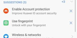 EMUI Settings Menu