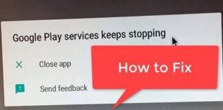 Google services framework keeps stopping