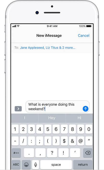 Group text