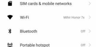 MIUI Settings Menu