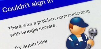 Problem Communicating With Google Servers