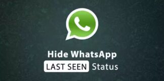Hide WhatsApp last seen