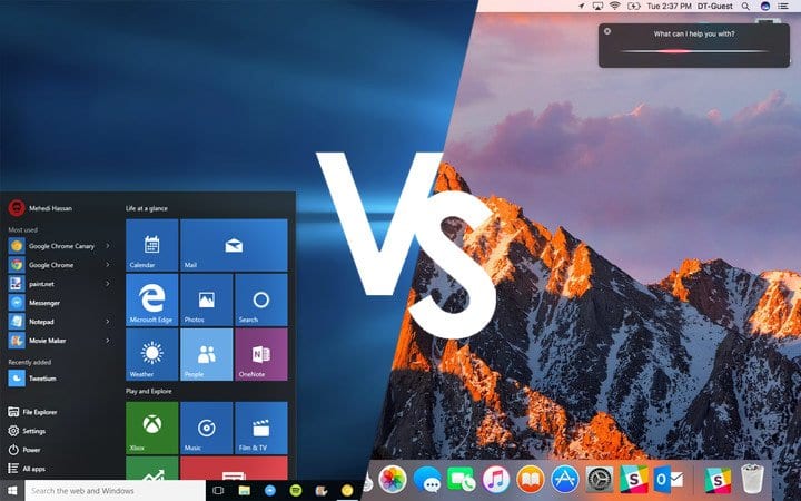 macos vs windows10