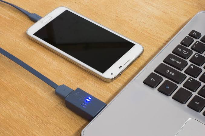 Android Phone and Laptop