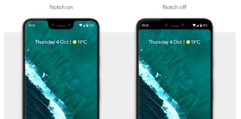Google Pixel 3 XL Notch
