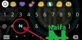 Naira Sign On Android 1