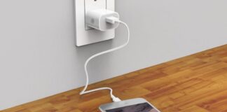 iPhone Charging via Wall Adapter