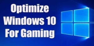 how to optimize Windows 10 for better gaming