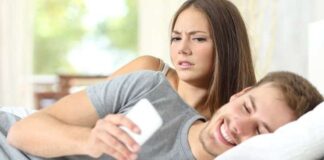 man cheating
