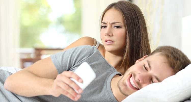 man cheating