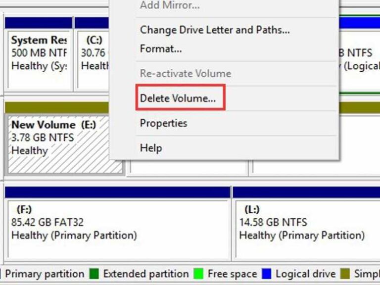 How to Remove or Delete Disk Partition on Windows PC