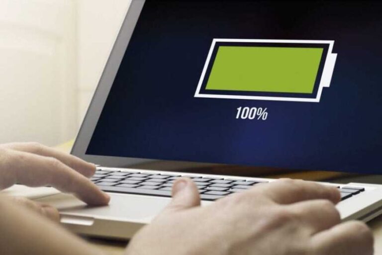 show percentage of battery on windows laptop
