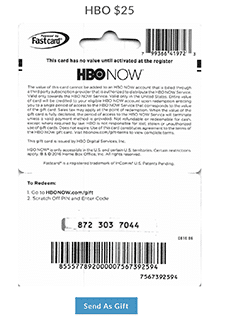 HBO NOW Gift Card