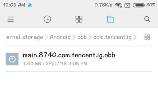Game OBB file placed correctly