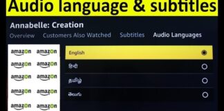 change subtitles and language on Amazon Prime Video
