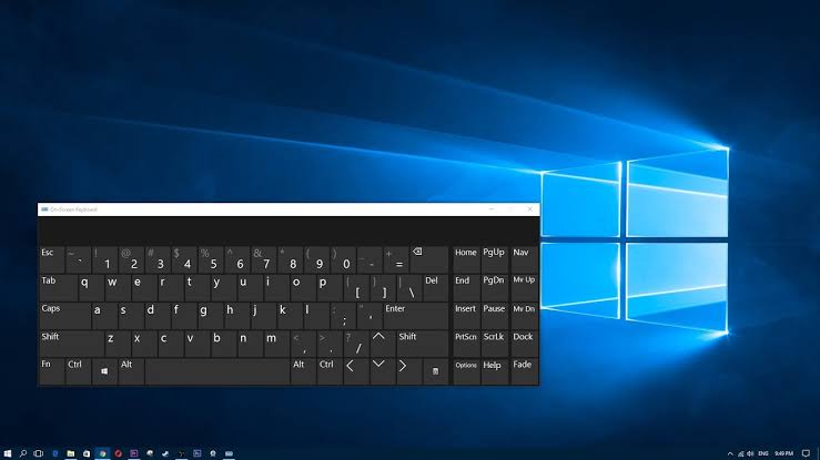 on screen keyboard