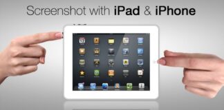 screenshot on an iPad