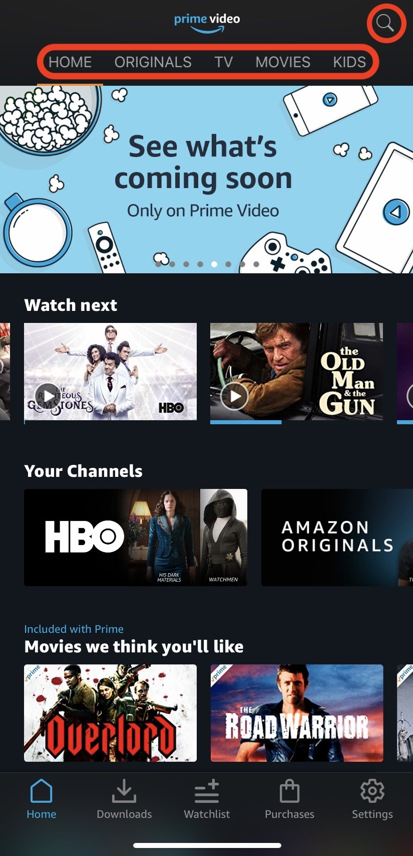 watch amazon prime iphone