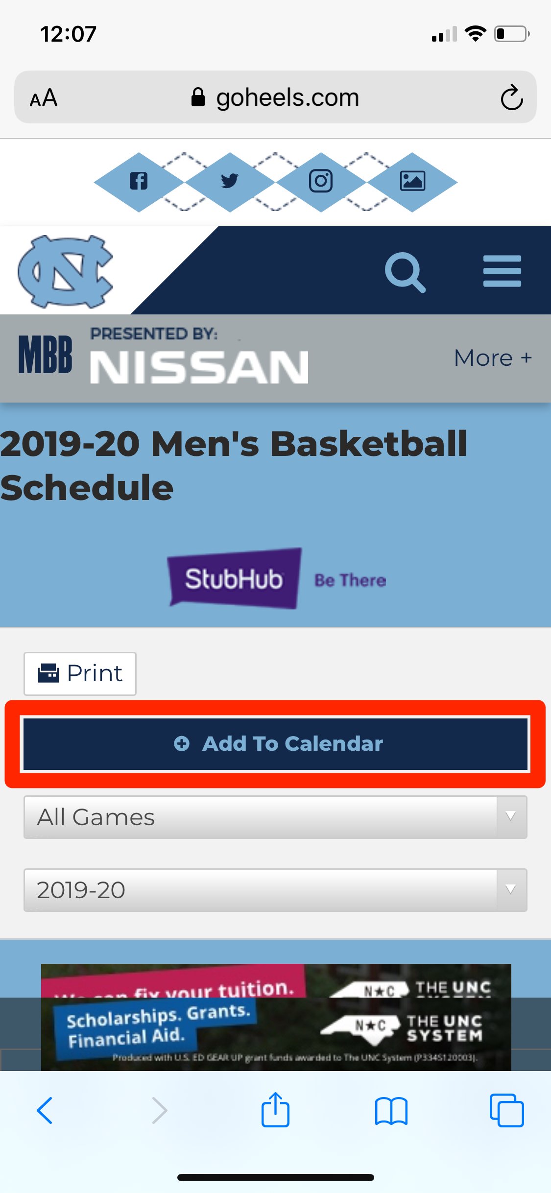 subscribe calendar iphone