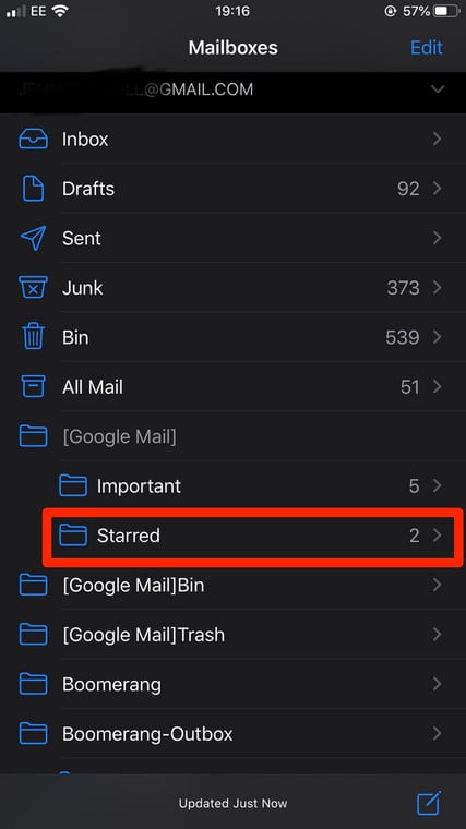 unflag emails iphone