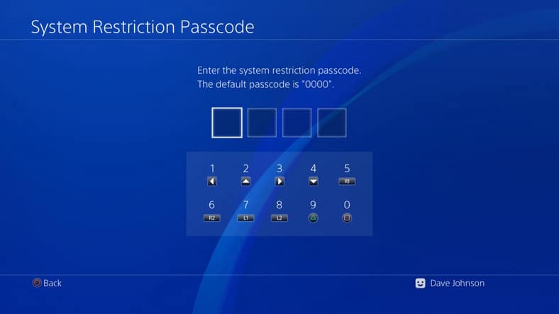 Turn Off Parental Controls PS4