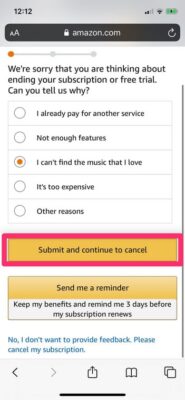 How To Cancel Amazon Music Subscription