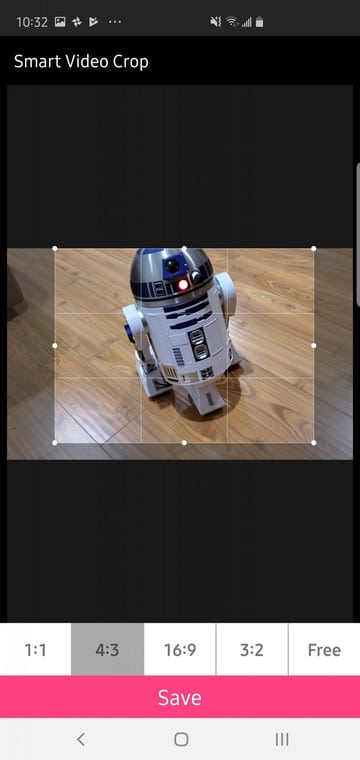 Crop Video Samsung Galaxy S10 App