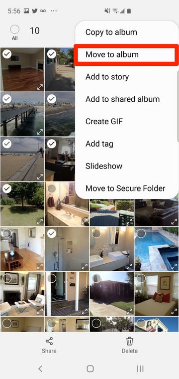 Delete Photo Albums Samsung Galaxy S10