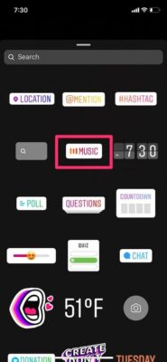 Lyrics Instagram Story