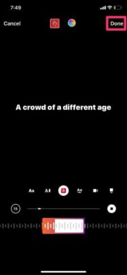 Lyrics Instagram Story
