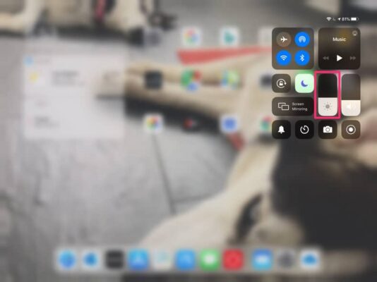 How to lower Brightness On iPad