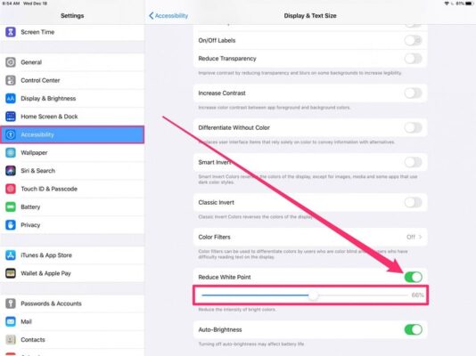 How to lower Brightness On iPad
