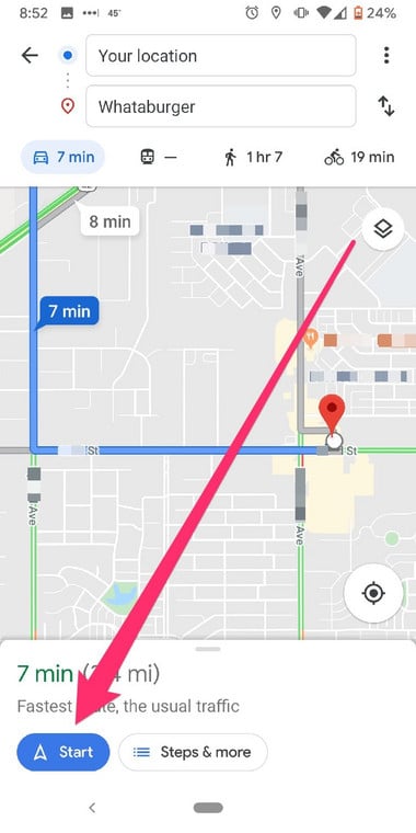 Get Google Maps To Talk By Activating Talk Navigation