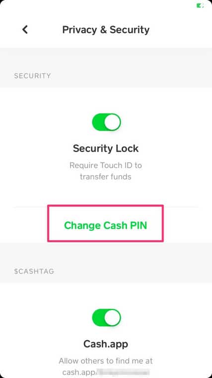 Change Your Cash App PIN On Android