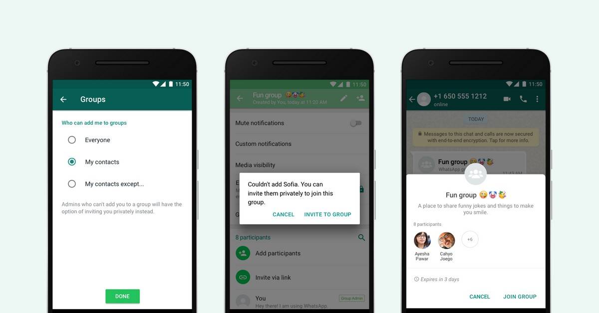 Stop People From Adding You To WhatsApp Groups