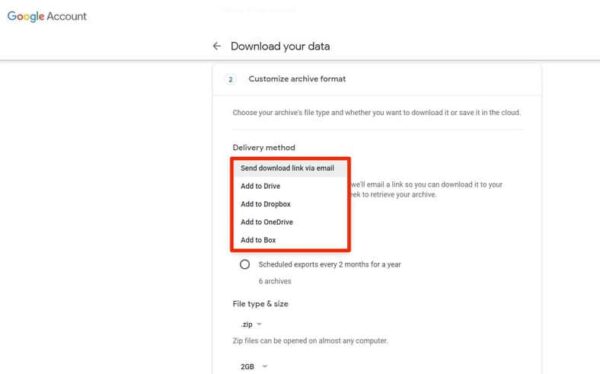 Google Takeout