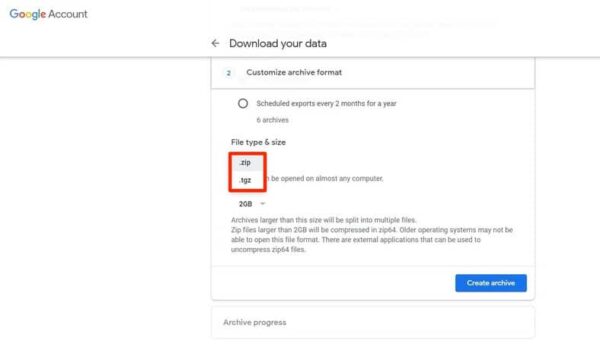 Google Takeout