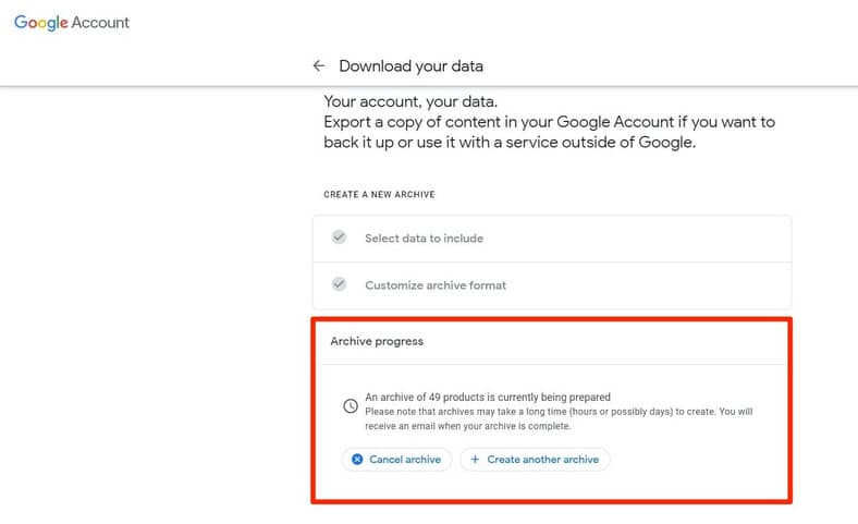 Google Takeout