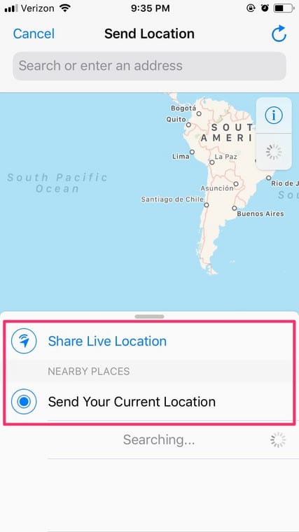 Share My Location On WhatsApp