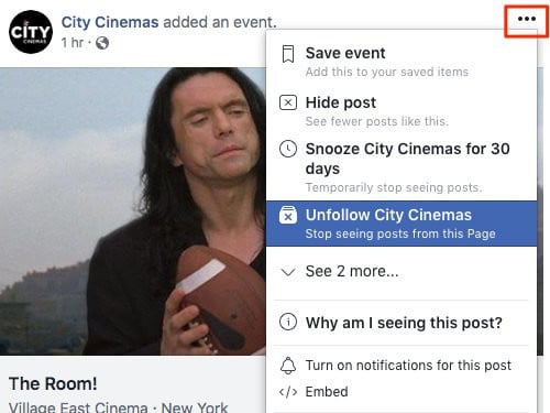 Unfollow A Page On Facebook