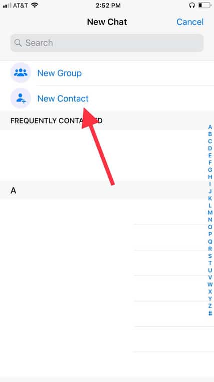 Manually Add A Contact To WhatsApp
