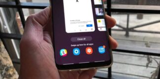 one hand mode on Samsung devices scaled