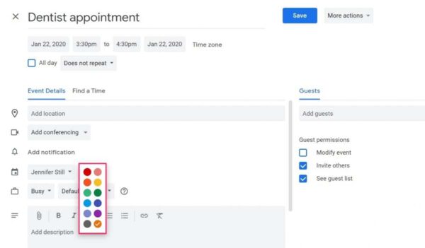 Change Colors On Google Calendar
